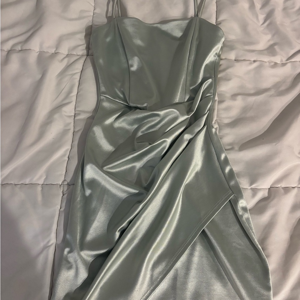 Windsor sage green homecoming dress